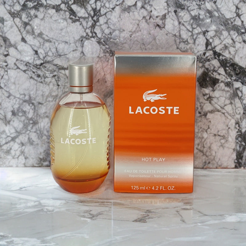 Lacoste Hot Play by Lacoste for Men EDT Spray 4.2 Oz - FragranceOriginal.com