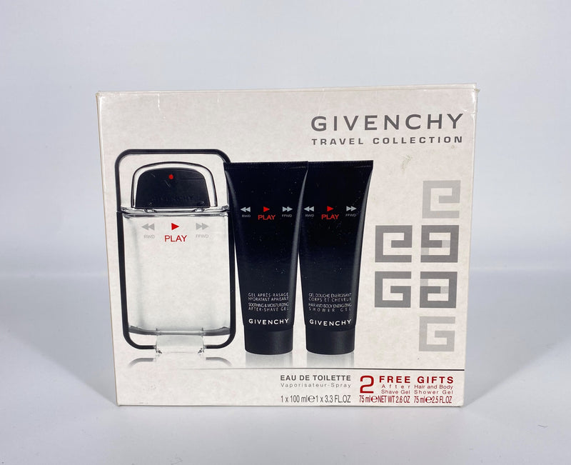 Givenchy Play CologneEDT Spray for Men + Shower gel + After Shave Gel (Travel Collection) by Givenchy for Men Gift Set 3.3 Oz - FragranceOriginal.com