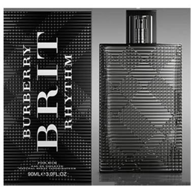 Burberry Brit Rhythm Cologne by Burberry for Men EDT Spray 3.0 Oz