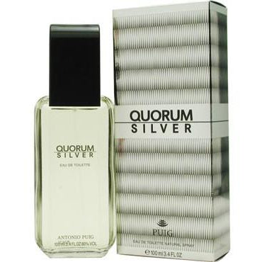 Quorum Silver by Antonio Puig for Men EDT Spray 3.3 Oz - FragranceOriginal.com